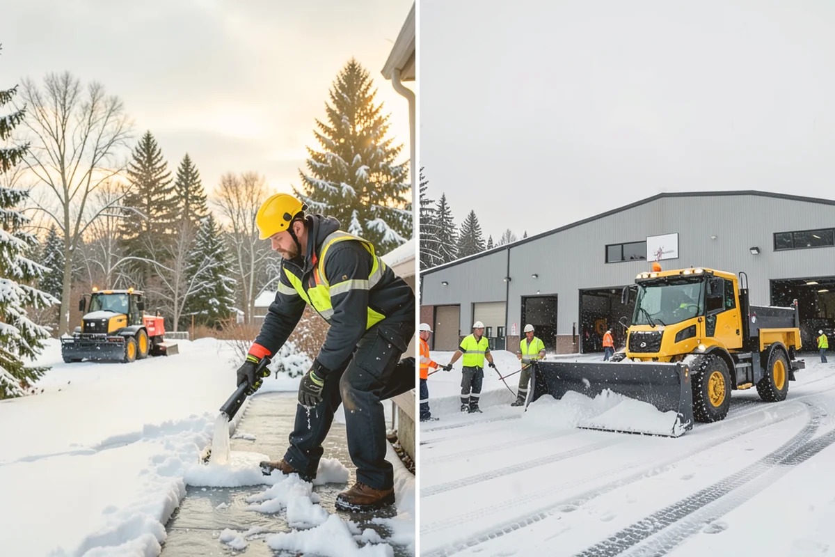 Cul-de-Sac Snow Removal in Eatonville, Pierce County, WA - Plow the circular bulb and connecting street width