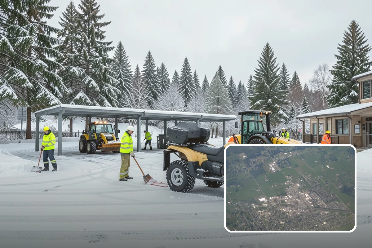 Cul-de-Sac Snow Removal in Enumclaw, King County, WA - Clears turnarounds that public plows commonly bypass