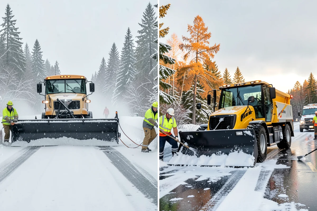 Cul-de-Sac Snow Removal in Fircrest, Pierce County, WA - Plow the circular bulb and connecting street width