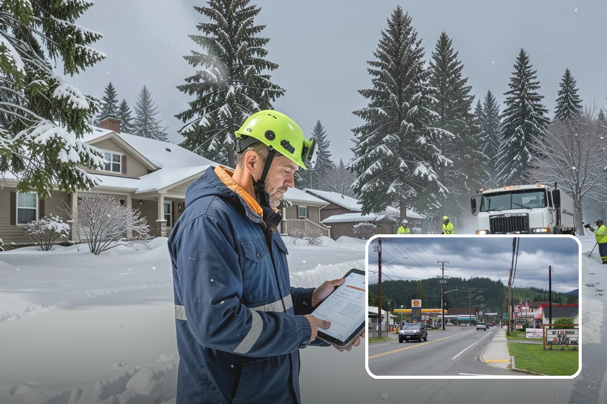 Cul-de-Sac Snow Removal in Granite Falls, Snohomish County, WA - Clears turnarounds that public plows commonly bypass