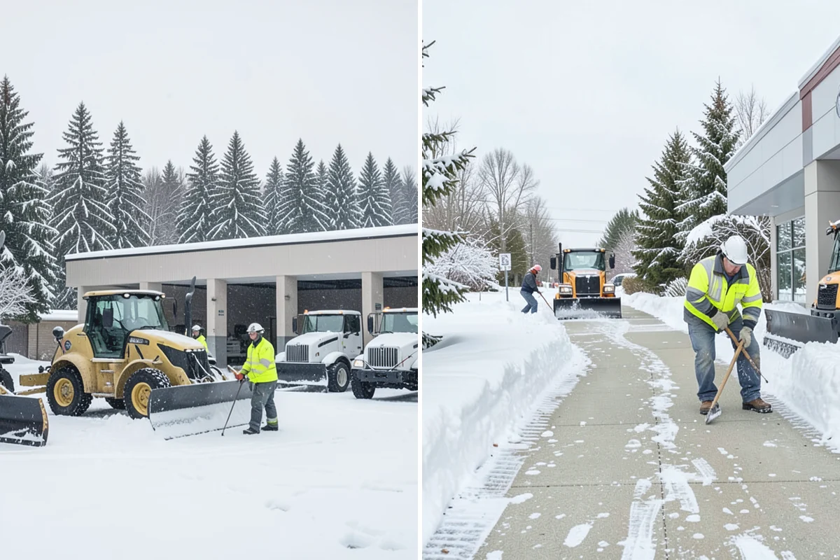 Cul-de-Sac Snow Removal in Granite Falls, Snohomish County, WA - Plow the circular bulb and connecting street width