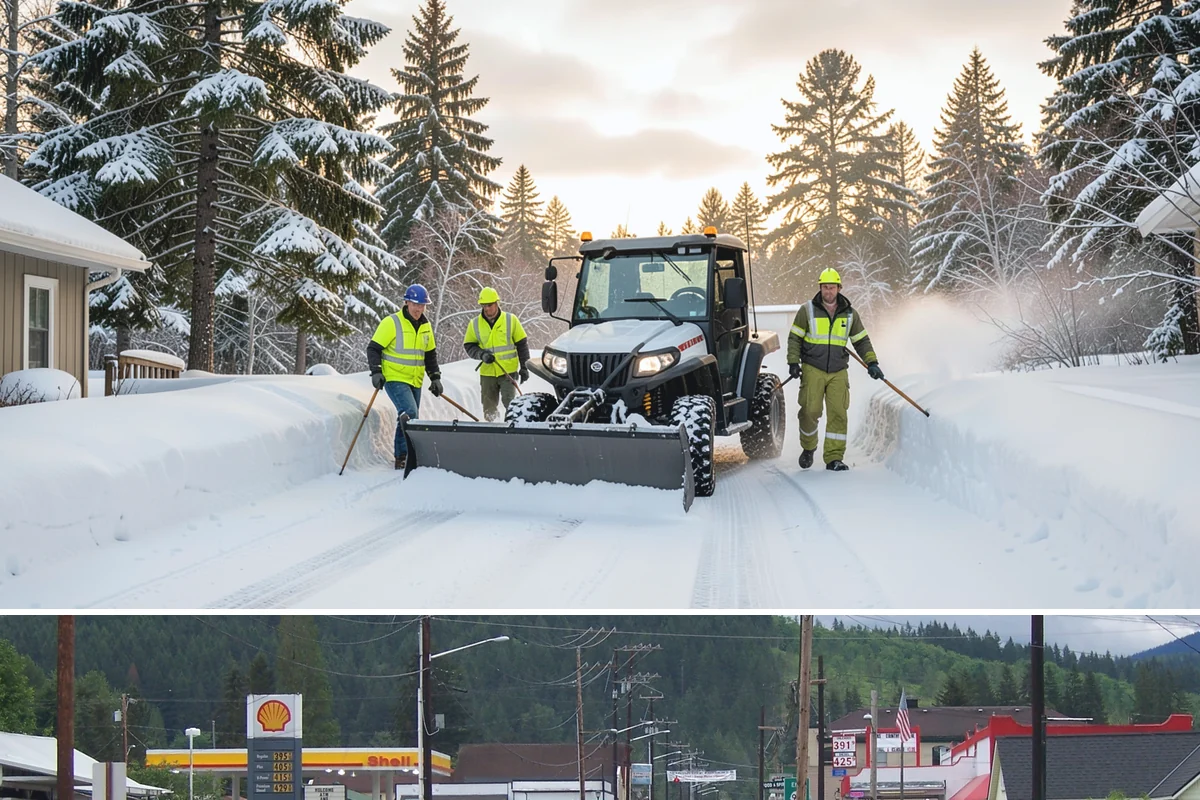 Cul-de-Sac Snow Removal in Granite Falls, Snohomish County, WA - Arrange neighborhood or HOA cul-de-sac coverage before the arctic outflow events that hit the lowlands in midwinter.
