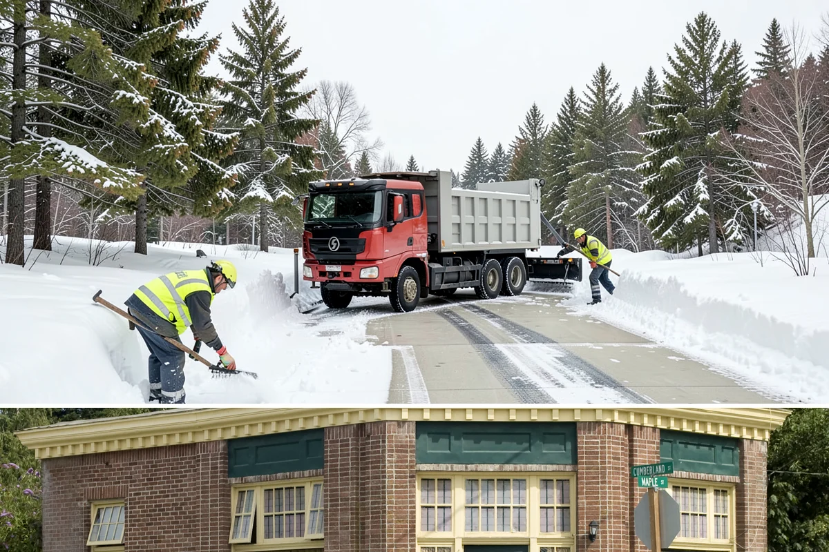 Cul-de-Sac Snow Removal in Hamilton, Skagit County, WA - Arrange neighborhood or HOA cul-de-sac coverage before the arctic outflow events that hit the lowlands in midwinter.