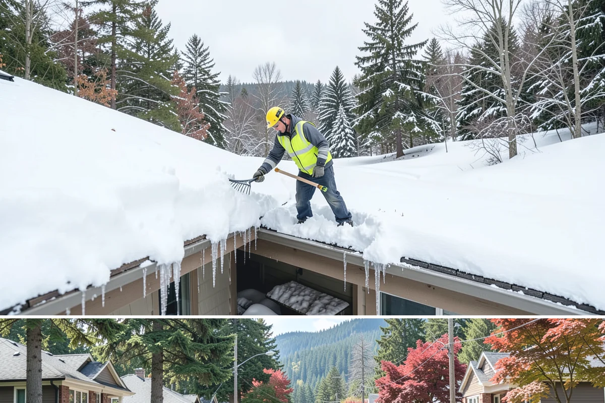 Cul-de-Sac Snow Removal in Hunts Point, King County, WA - Arrange neighborhood or HOA cul-de-sac coverage before the arctic outflow events that hit the lowlands in midwinter.