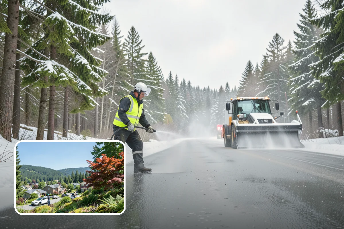Cul-de-Sac Snow Removal in Index, Snohomish County, WA - Clears turnarounds that public plows commonly bypass