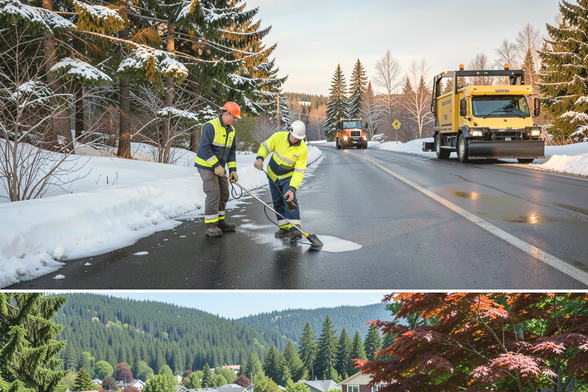 Cul-de-Sac Snow Removal in Index, Snohomish County, WA - Arrange neighborhood or HOA cul-de-sac coverage before the arctic outflow events that hit the lowlands in midwinter.