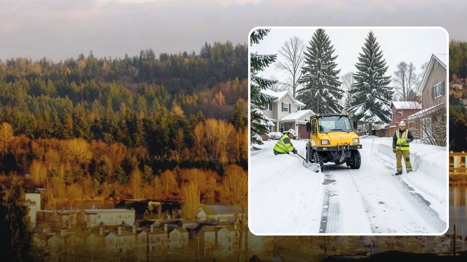 Cul-de-Sac Snow Removal in Kenmore, King County, WA - Plowing of cul-de-sacs and turnarounds that city crews often skip, keeping neighborhood traffic moving.