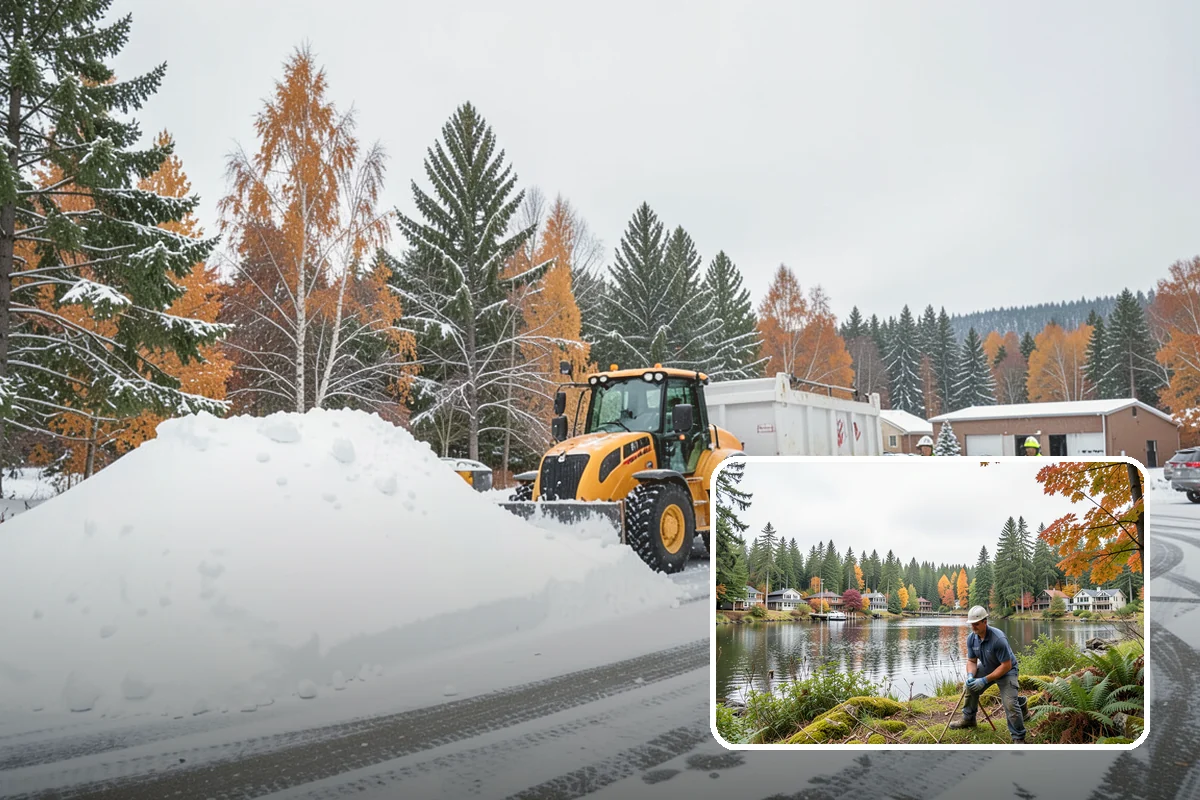 Cul-de-Sac Snow Removal in La Conner, Skagit County, WA - Clears turnarounds that public plows commonly bypass