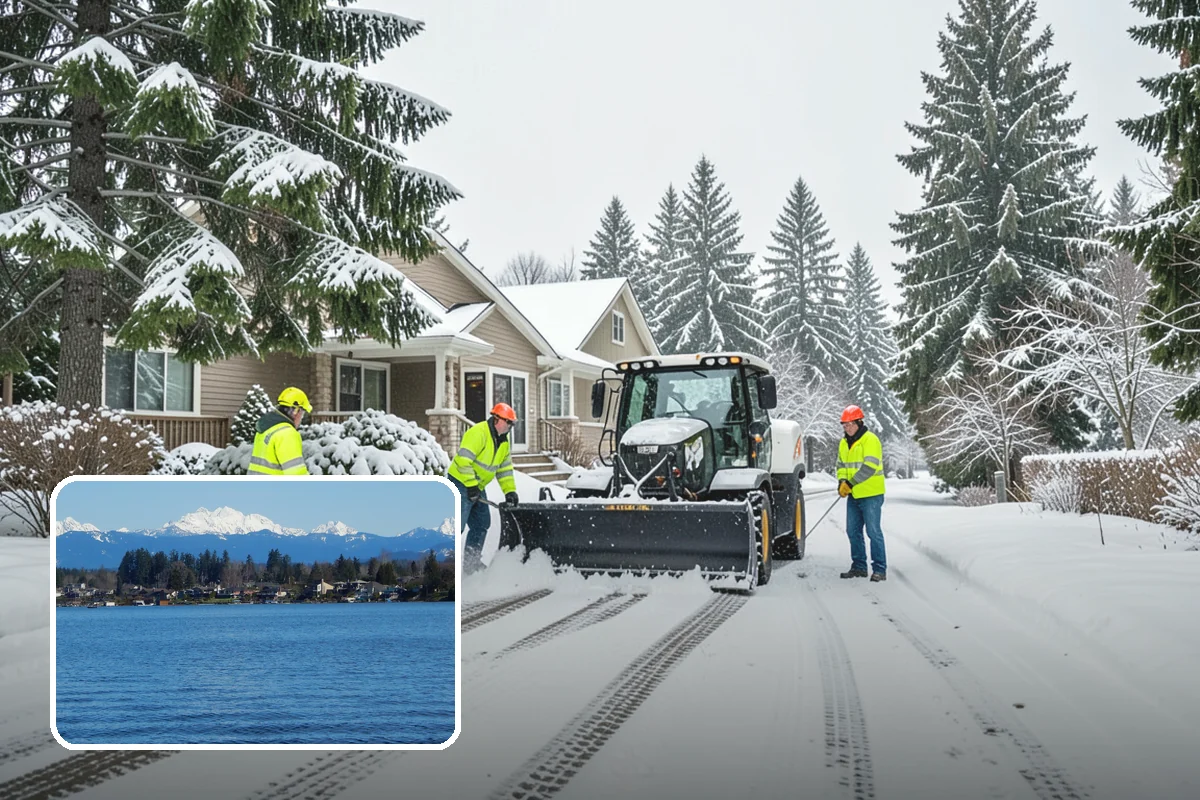 Cul-de-Sac Snow Removal in Lake Stevens, Snohomish County, WA - Clears turnarounds that public plows commonly bypass