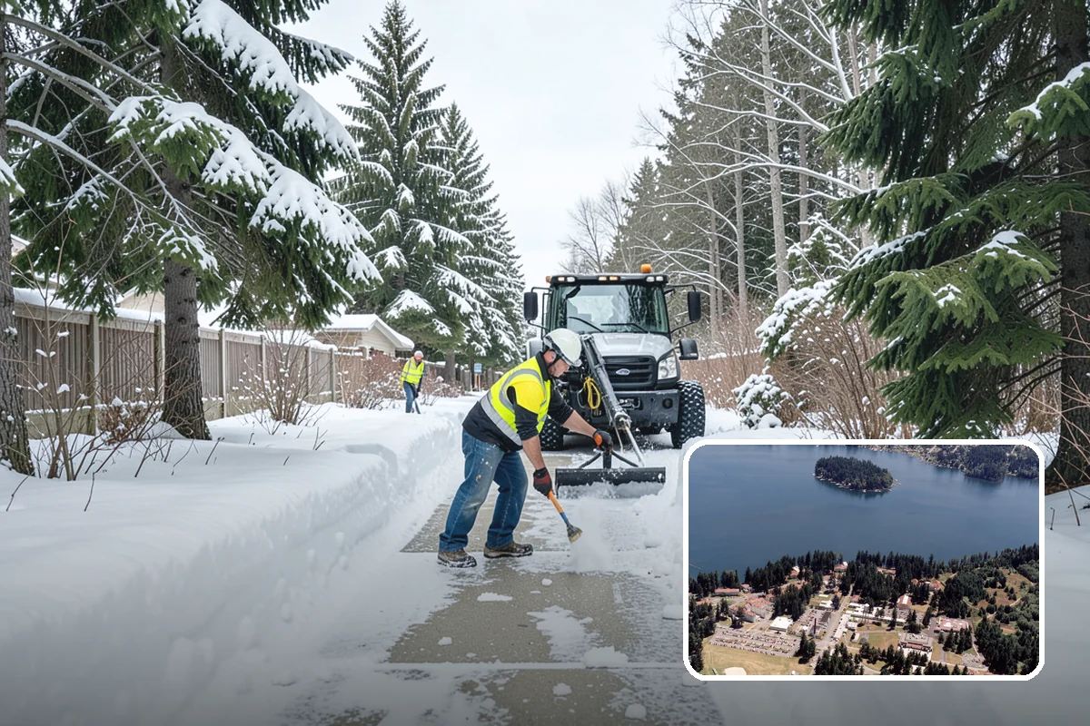 Cul-de-Sac Snow Removal in Lakewood, Pierce County, WA - Clears turnarounds that public plows commonly bypass