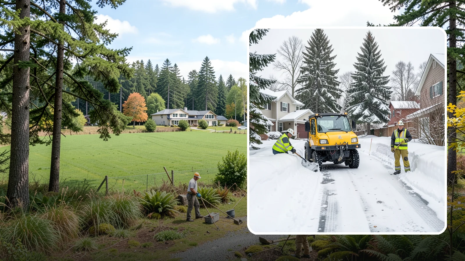 Cul-de-Sac Snow Removal in Lyman, Skagit County, WA - Plowing of cul-de-sacs and turnarounds that city crews often skip, keeping neighborhood traffic moving.