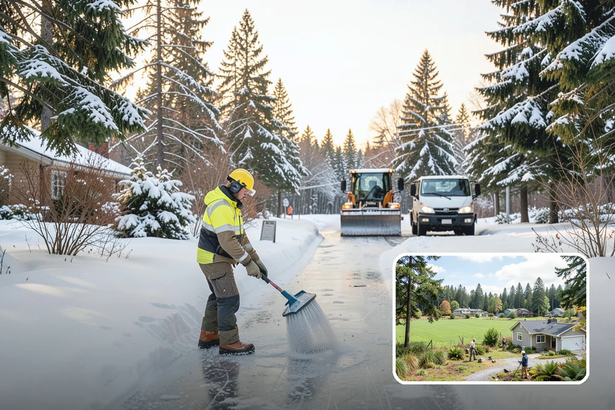 Cul-de-Sac Snow Removal in Lyman, Skagit County, WA - Clears turnarounds that public plows commonly bypass
