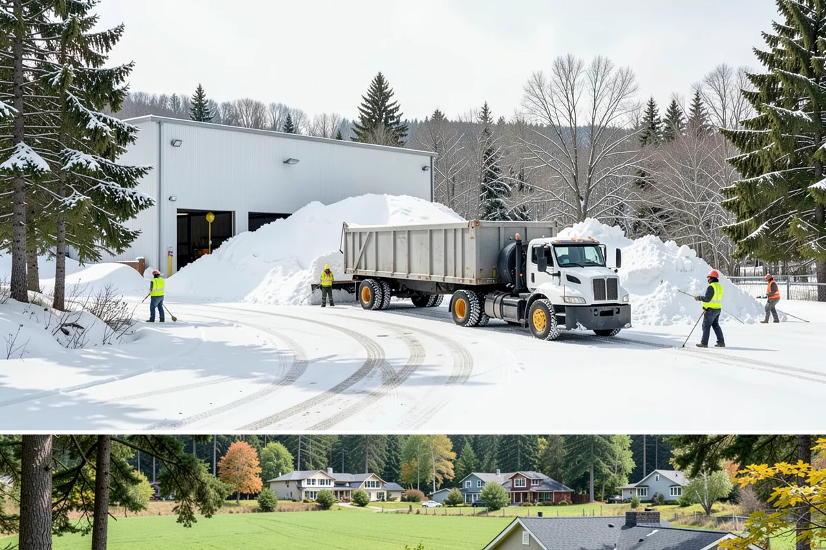 Cul-de-Sac Snow Removal in Lyman, Skagit County, WA - Arrange neighborhood or HOA cul-de-sac coverage before the arctic outflow events that hit the lowlands in midwinter.