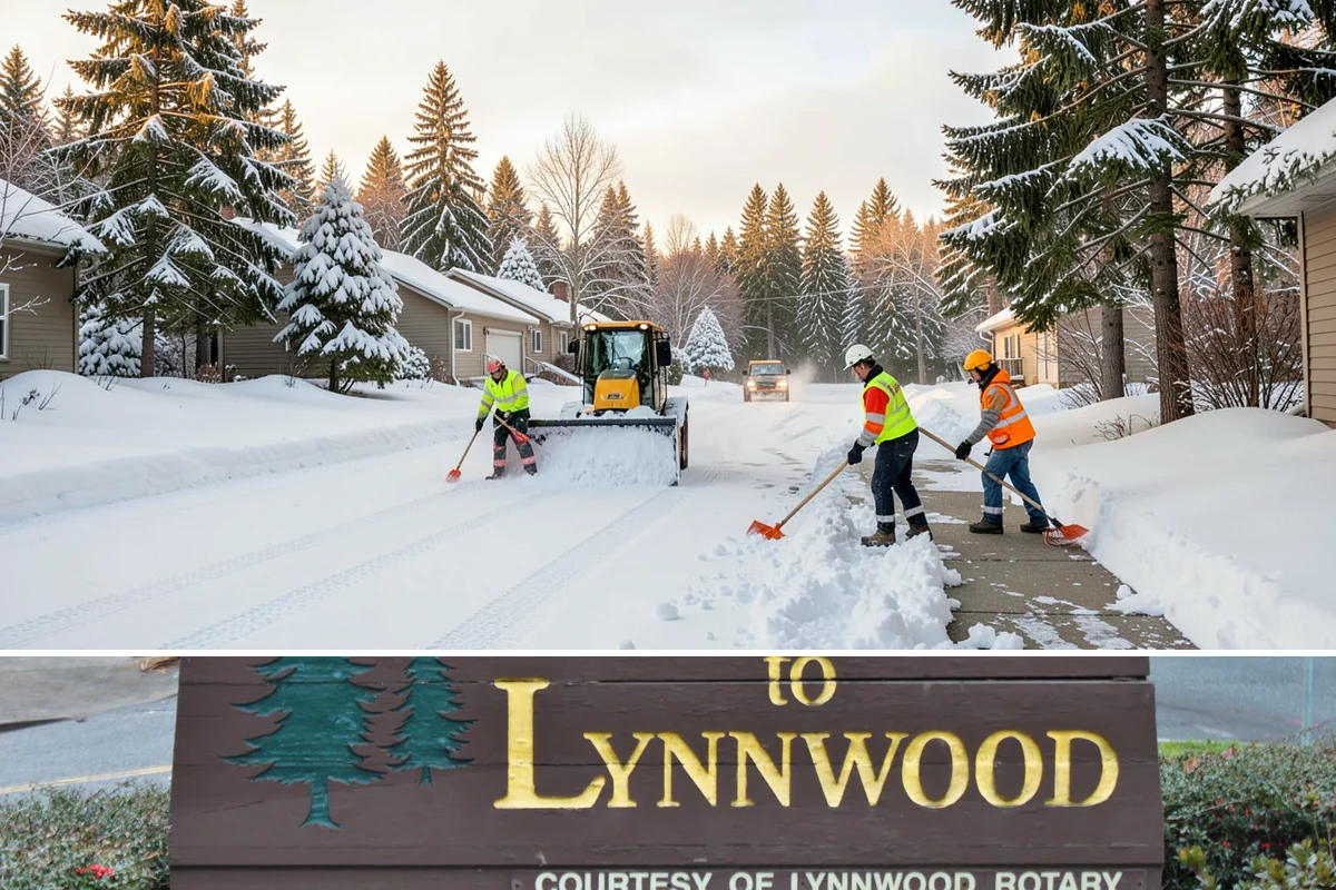 Cul-de-Sac Snow Removal in Lynnwood, Snohomish County, WA - Arrange neighborhood or HOA cul-de-sac coverage before the arctic outflow events that hit the lowlands in midwinter.