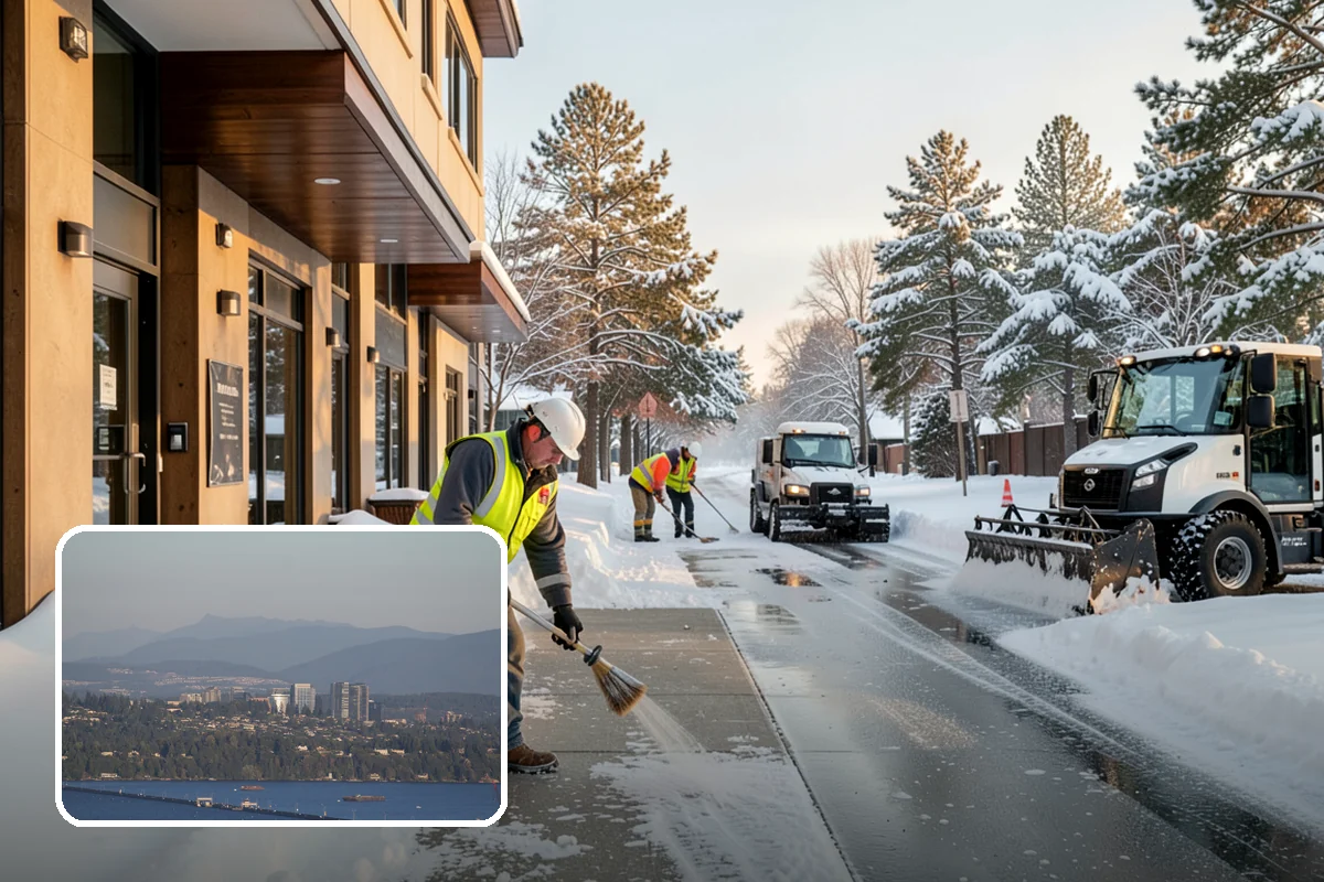 Cul-de-Sac Snow Removal in Medina, King County, WA - Clears turnarounds that public plows commonly bypass