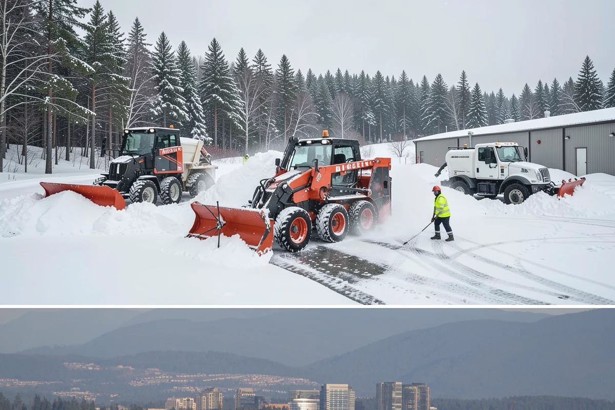 Cul-de-Sac Snow Removal in Medina, King County, WA - Arrange neighborhood or HOA cul-de-sac coverage before the arctic outflow events that hit the lowlands in midwinter.