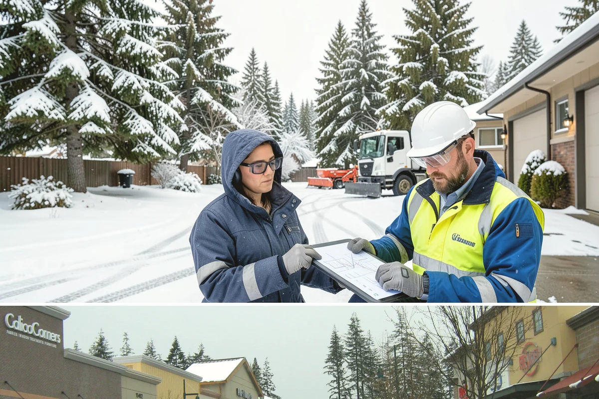 Cul-de-Sac Snow Removal in Mill Creek, Snohomish County, WA - Arrange neighborhood or HOA cul-de-sac coverage before the arctic outflow events that hit the lowlands in midwinter.