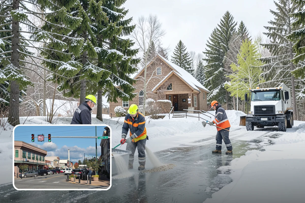 Cul-de-Sac Snow Removal in Monroe, Snohomish County, WA - Clears turnarounds that public plows commonly bypass