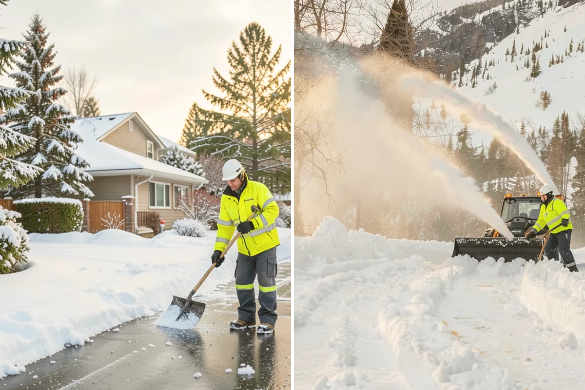 Cul-de-Sac Snow Removal in Mount Vernon, Skagit County, WA - Plow the circular bulb and connecting street width