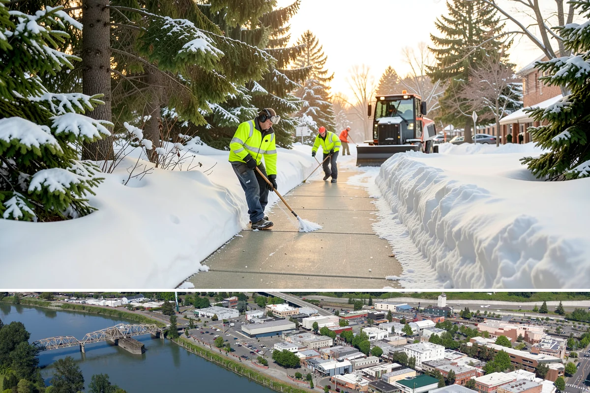 Cul-de-Sac Snow Removal in Mount Vernon, Skagit County, WA - Arrange neighborhood or HOA cul-de-sac coverage before the arctic outflow events that hit the lowlands in midwinter.