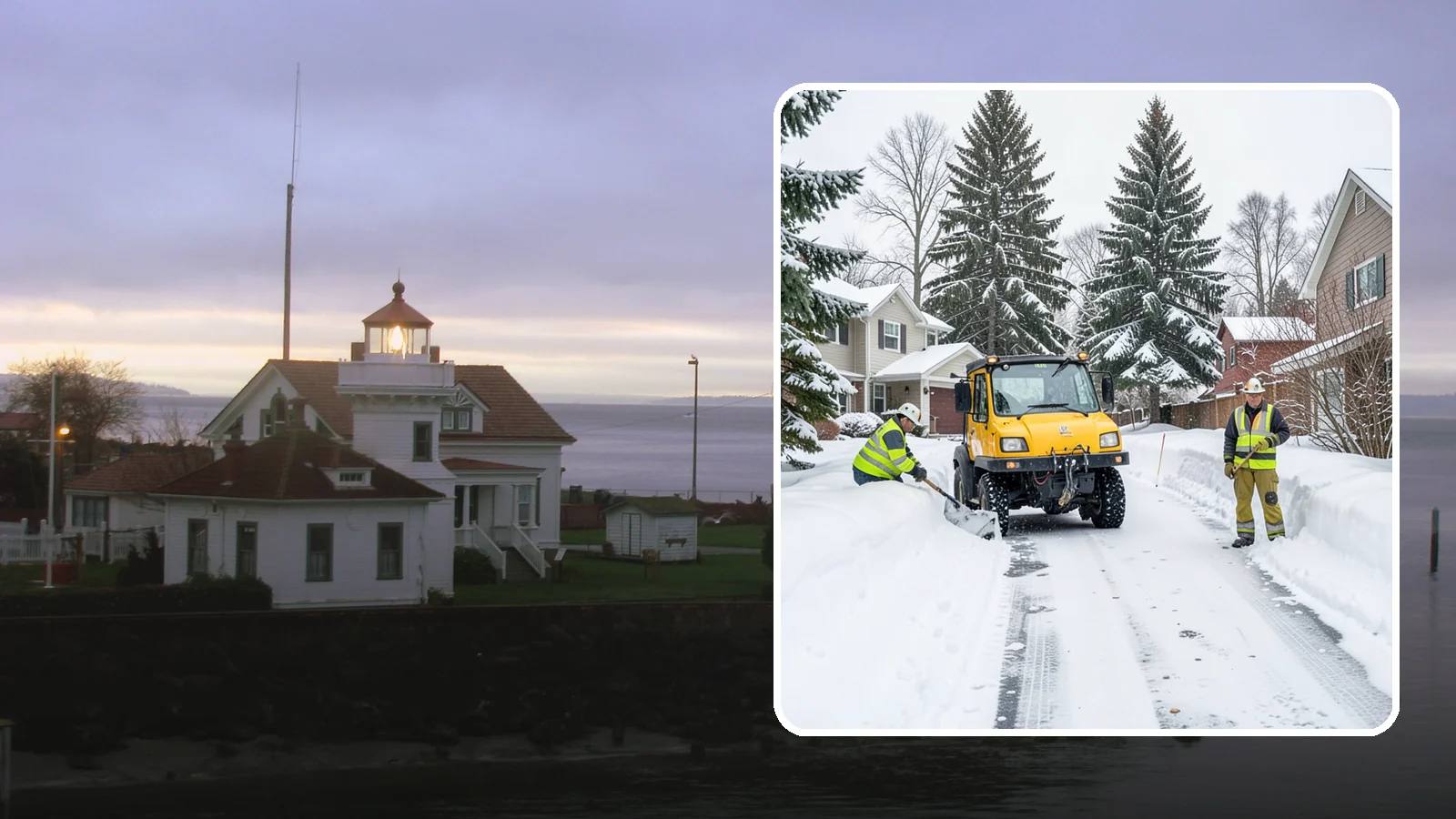 Cul-de-Sac Snow Removal in Mukilteo, Snohomish County, WA - Plowing of cul-de-sacs and turnarounds that city crews often skip, keeping neighborhood traffic moving.
