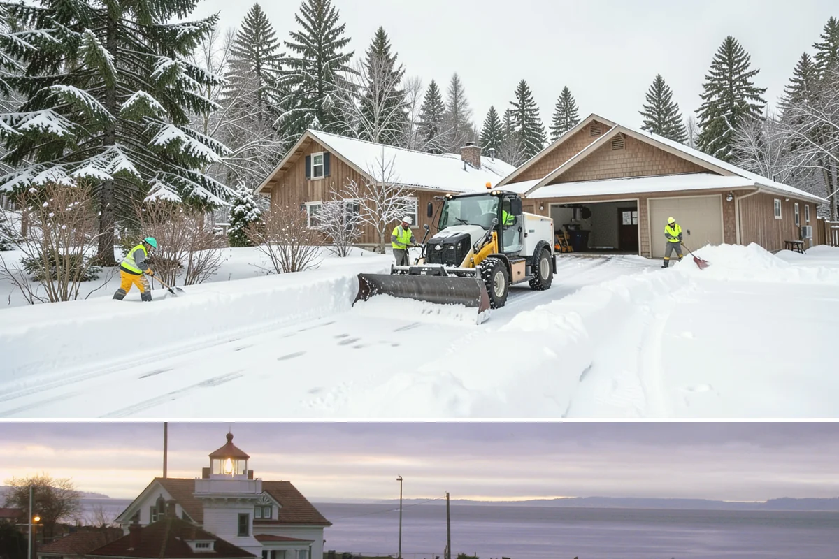 Cul-de-Sac Snow Removal in Mukilteo, Snohomish County, WA - Arrange neighborhood or HOA cul-de-sac coverage before the arctic outflow events that hit the lowlands in midwinter.