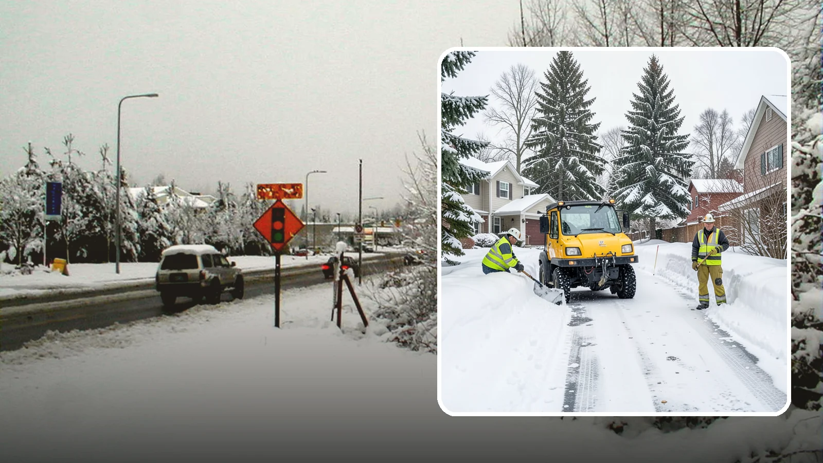 Cul-de-Sac Snow Removal in Newcastle, King County, WA - Plowing of cul-de-sacs and turnarounds that city crews often skip, keeping neighborhood traffic moving.