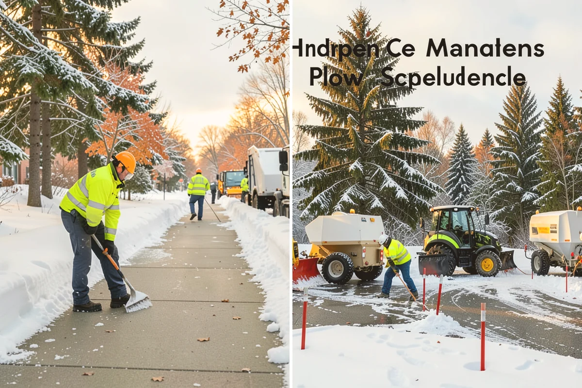 Cul-de-Sac Snow Removal in Newcastle, King County, WA - Plow the circular bulb and connecting street width