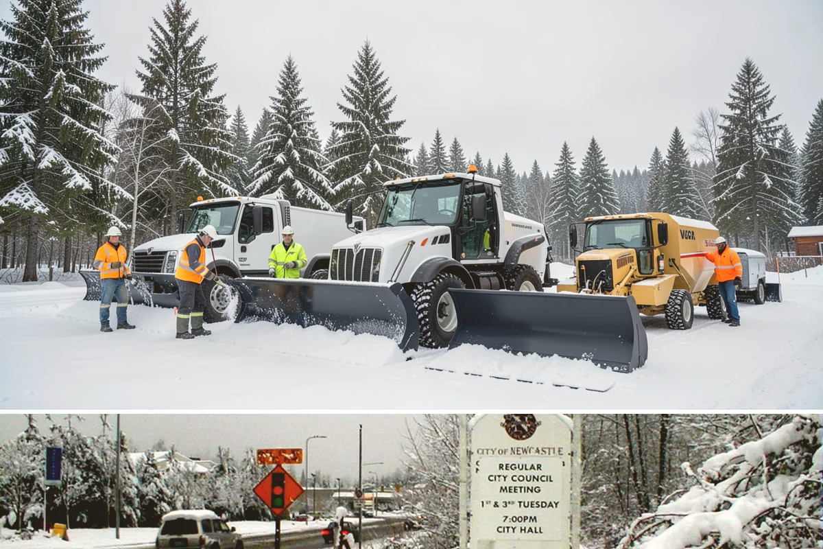 Cul-de-Sac Snow Removal in Newcastle, King County, WA - Arrange neighborhood or HOA cul-de-sac coverage before the arctic outflow events that hit the lowlands in midwinter.
