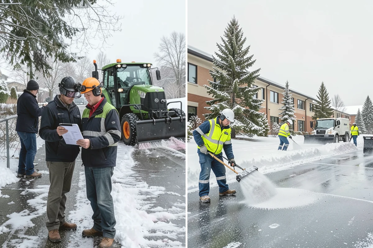 Cul-de-Sac Snow Removal in North Bend, King County, WA - Plow the circular bulb and connecting street width