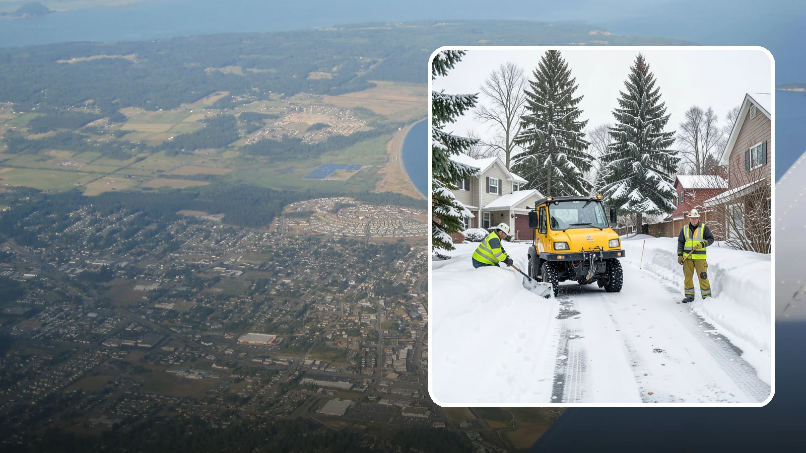 Cul-de-Sac Snow Removal in Oak Harbor, Island County, WA - Plowing of cul-de-sacs and turnarounds that city crews often skip, keeping neighborhood traffic moving.