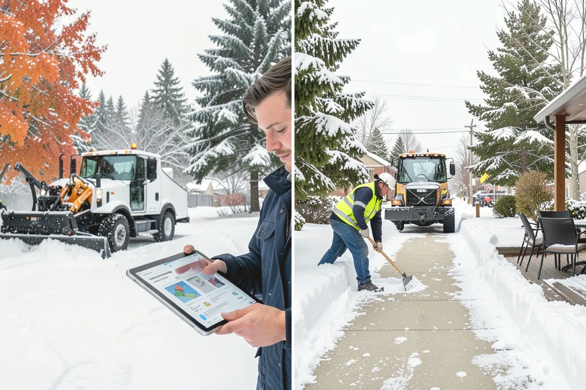 Cul-de-Sac Snow Removal in Oak Harbor, Island County, WA - Plow the circular bulb and connecting street width