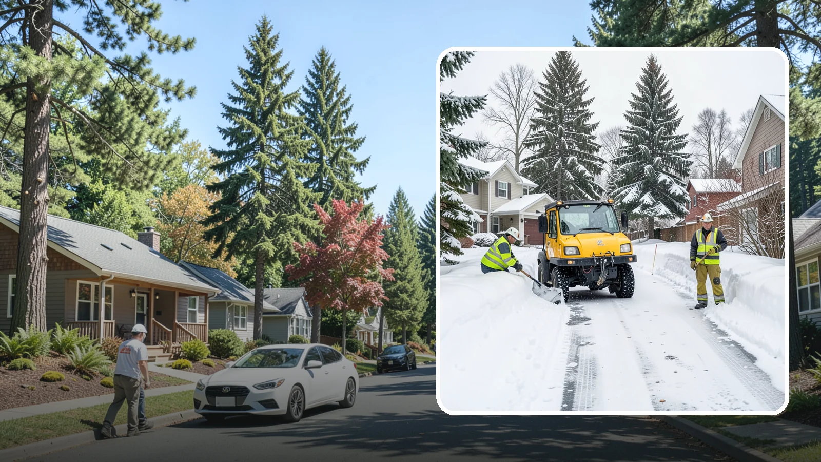 Cul-de-Sac Snow Removal in Orting, Pierce County, WA - Plowing of cul-de-sacs and turnarounds that city crews often skip, keeping neighborhood traffic moving.