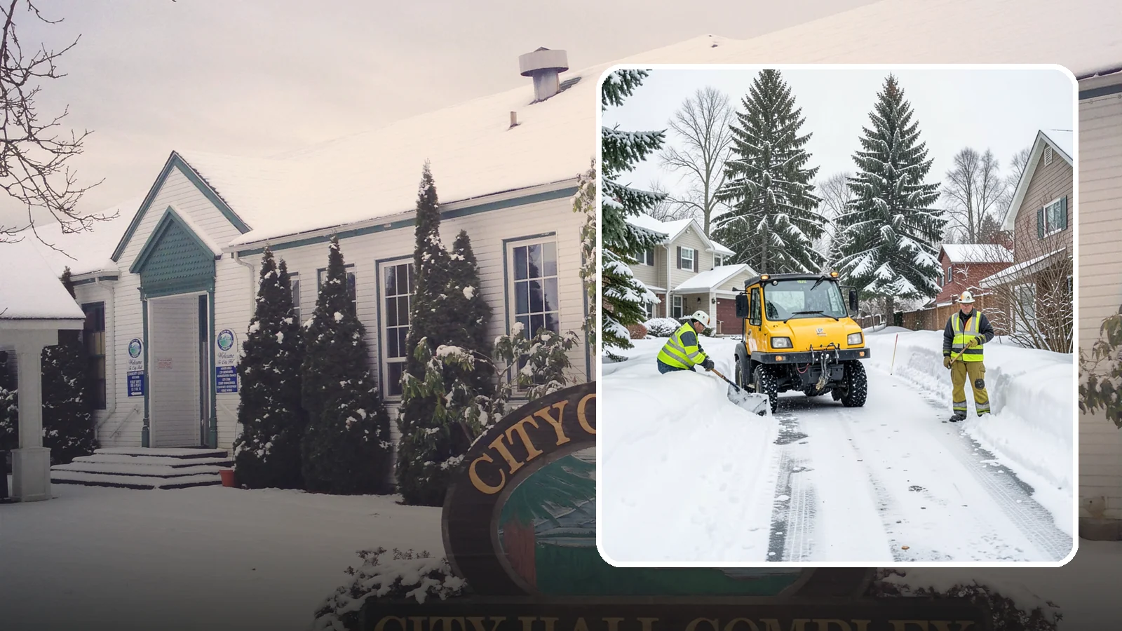 Cul-de-Sac Snow Removal in Pacific, King County, WA - Plowing of cul-de-sacs and turnarounds that city crews often skip, keeping neighborhood traffic moving.