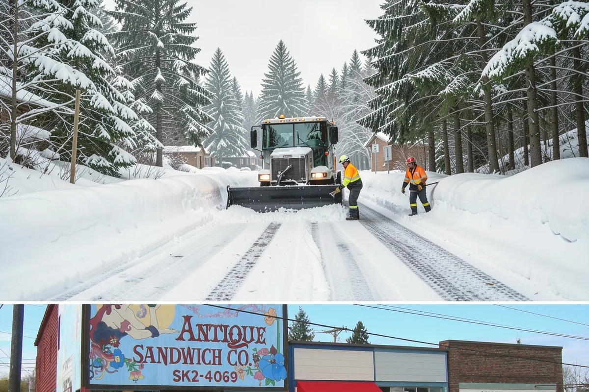 Cul-de-Sac Snow Removal in Ruston, Pierce County, WA - Arrange neighborhood or HOA cul-de-sac coverage before the arctic outflow events that hit the lowlands in midwinter.