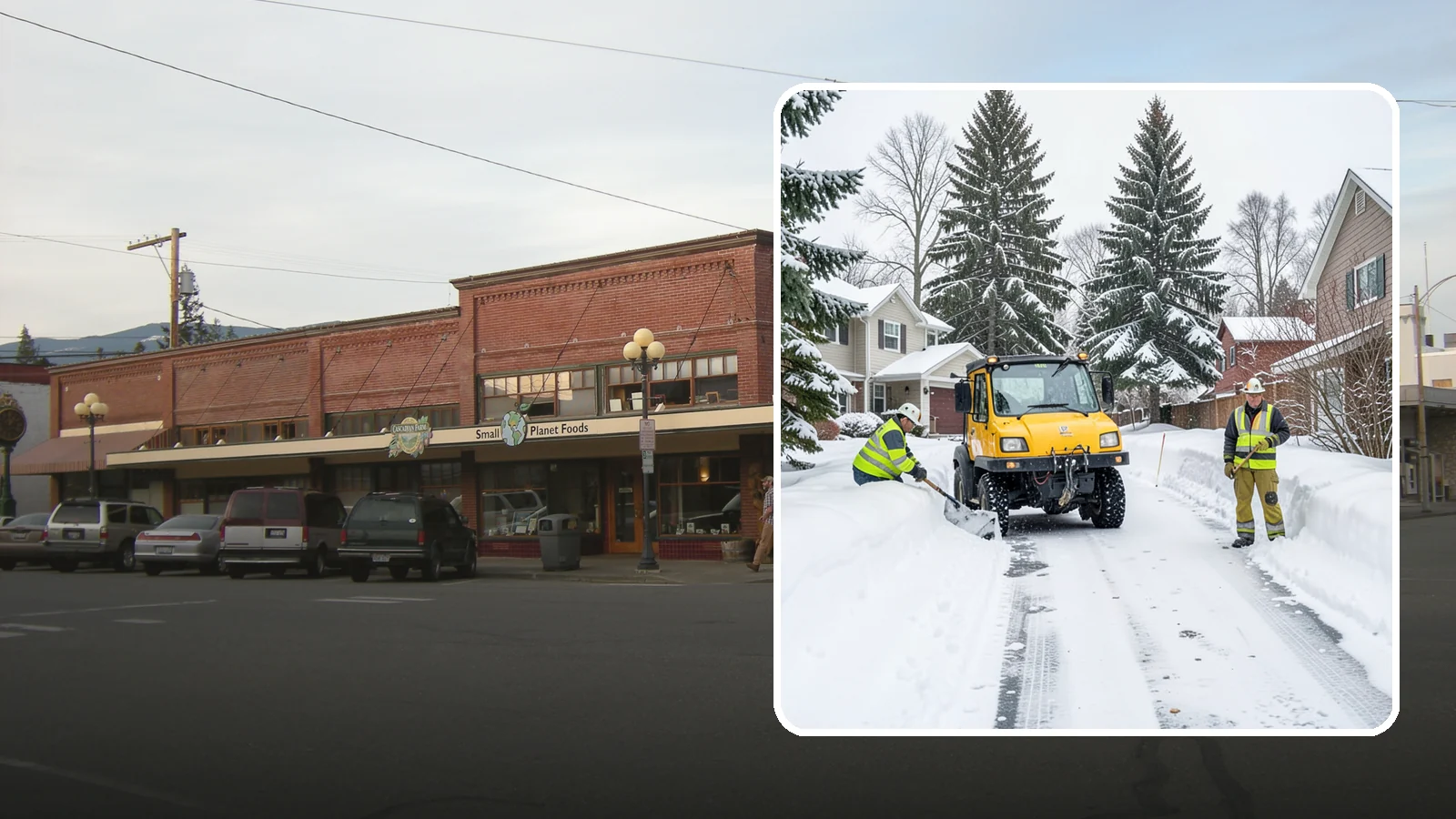 Cul-de-Sac Snow Removal in Sedro-Woolley, Skagit County, WA - Plowing of cul-de-sacs and turnarounds that city crews often skip, keeping neighborhood traffic moving.
