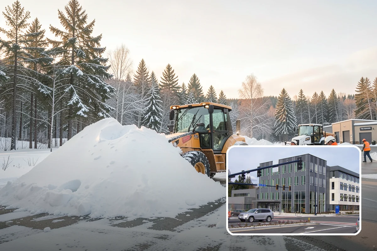 Cul-de-Sac Snow Removal in Shoreline, King County, WA - Clears turnarounds that public plows commonly bypass