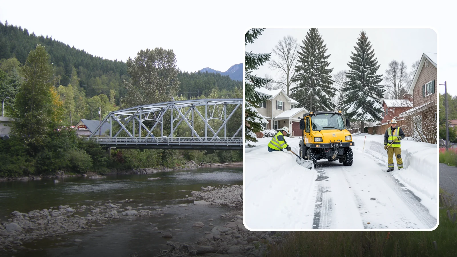 Cul-de-Sac Snow Removal in Skykomish, King County, WA - Plowing of cul-de-sacs and turnarounds that city crews often skip, keeping neighborhood traffic moving.