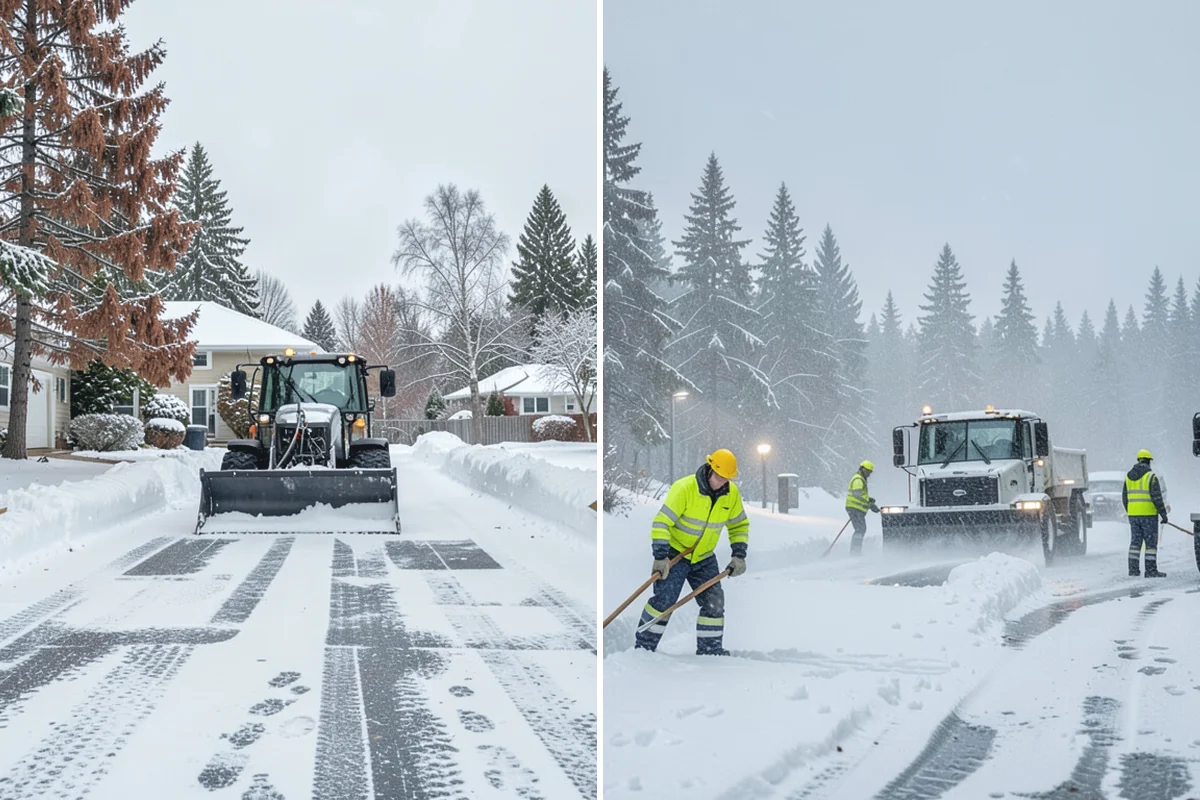 Cul-de-Sac Snow Removal in Skykomish, King County, WA - Plow the circular bulb and connecting street width