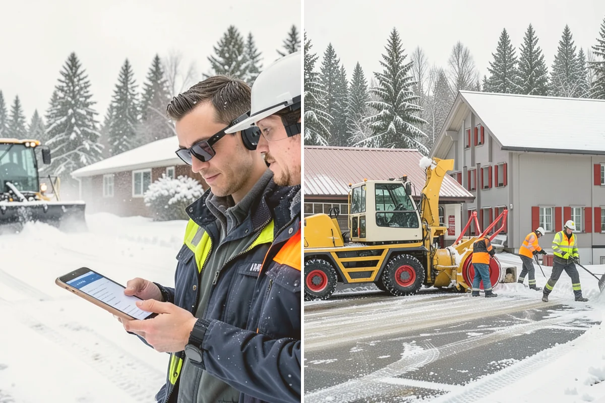 Cul-de-Sac Snow Removal in Snohomish, Snohomish County, WA - Plow the circular bulb and connecting street width