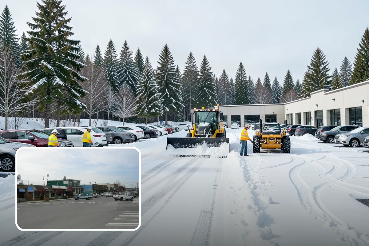 Cul-de-Sac Snow Removal in Stanwood, Snohomish County, WA - Clears turnarounds that public plows commonly bypass
