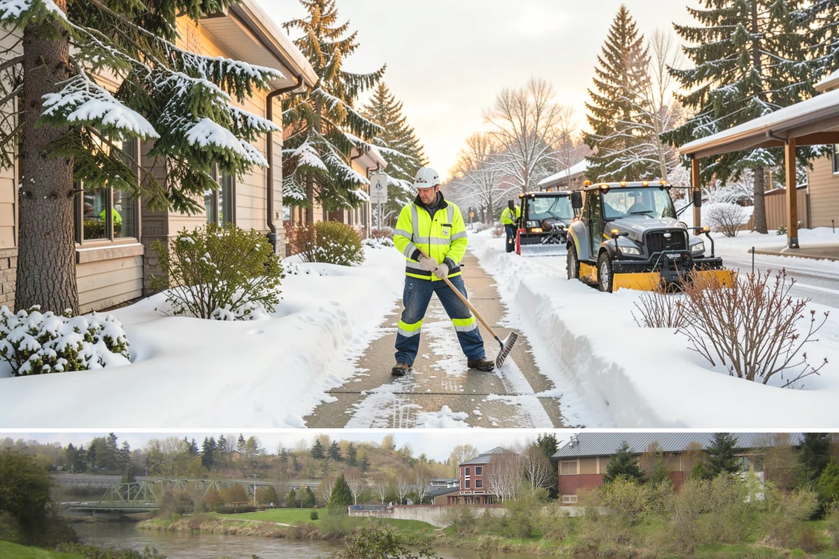 Cul-de-Sac Snow Removal in Tukwila, King County, WA - Arrange neighborhood or HOA cul-de-sac coverage before the arctic outflow events that hit the lowlands in midwinter.