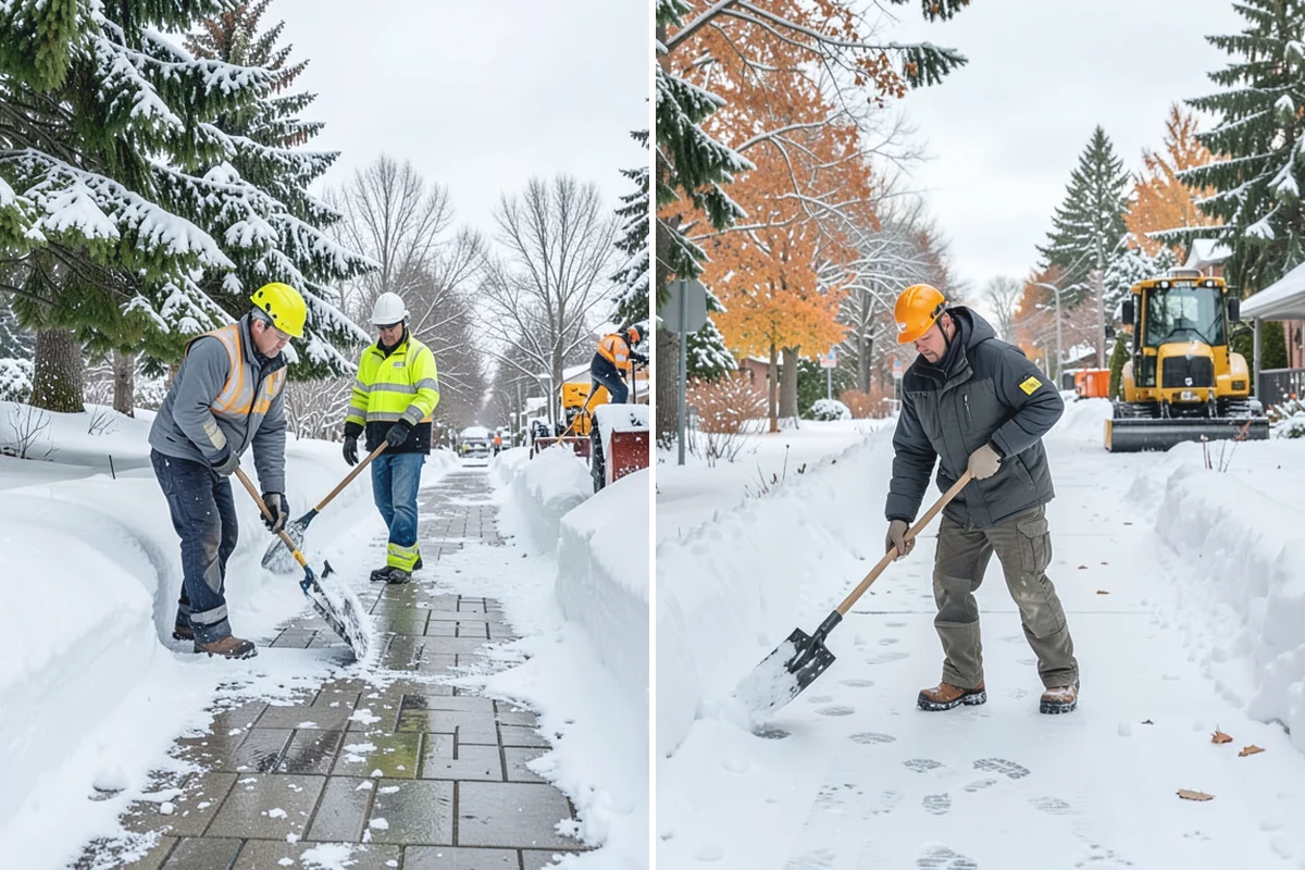 Cul-de-Sac Snow Removal in Wilkeson, Pierce County, WA - Plow the circular bulb and connecting street width