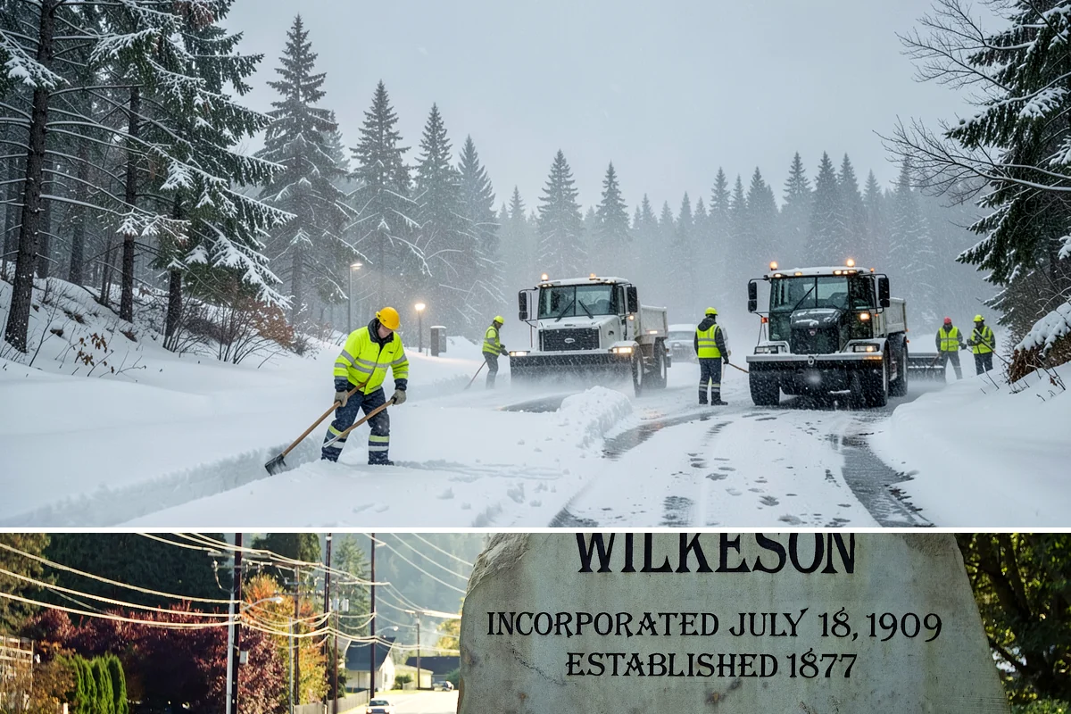 Cul-de-Sac Snow Removal in Wilkeson, Pierce County, WA - Arrange neighborhood or HOA cul-de-sac coverage before the arctic outflow events that hit the lowlands in midwinter.