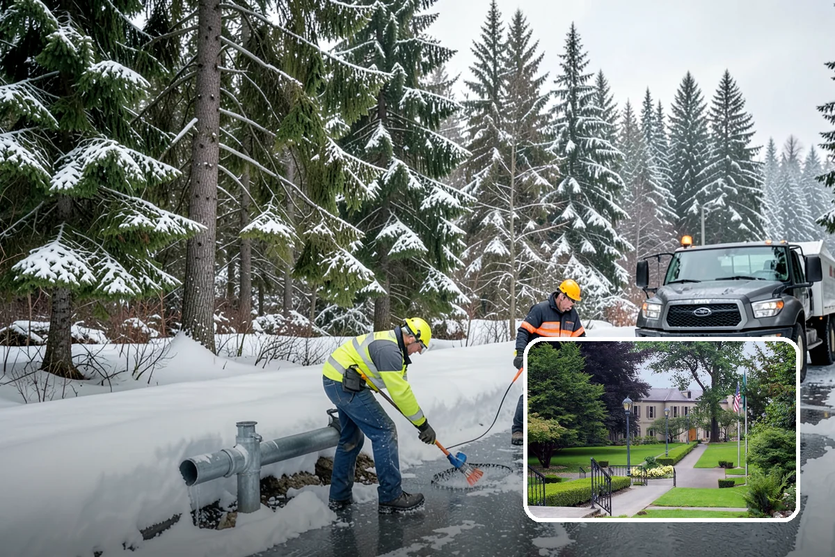 Cul-de-Sac Snow Removal in Woodinville, King County, WA - Clears turnarounds that public plows commonly bypass