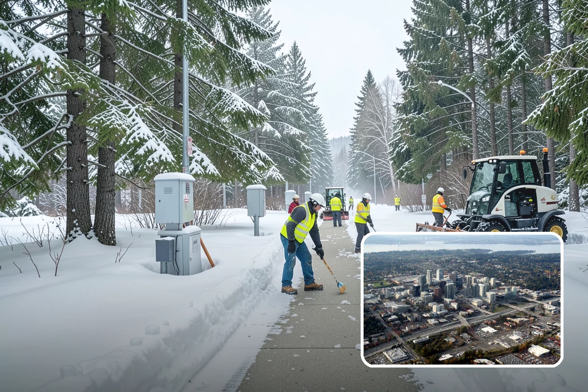 Culvert Thawing in Bellevue, King County, WA - Restores drainage before meltwater floods roads and driveways
