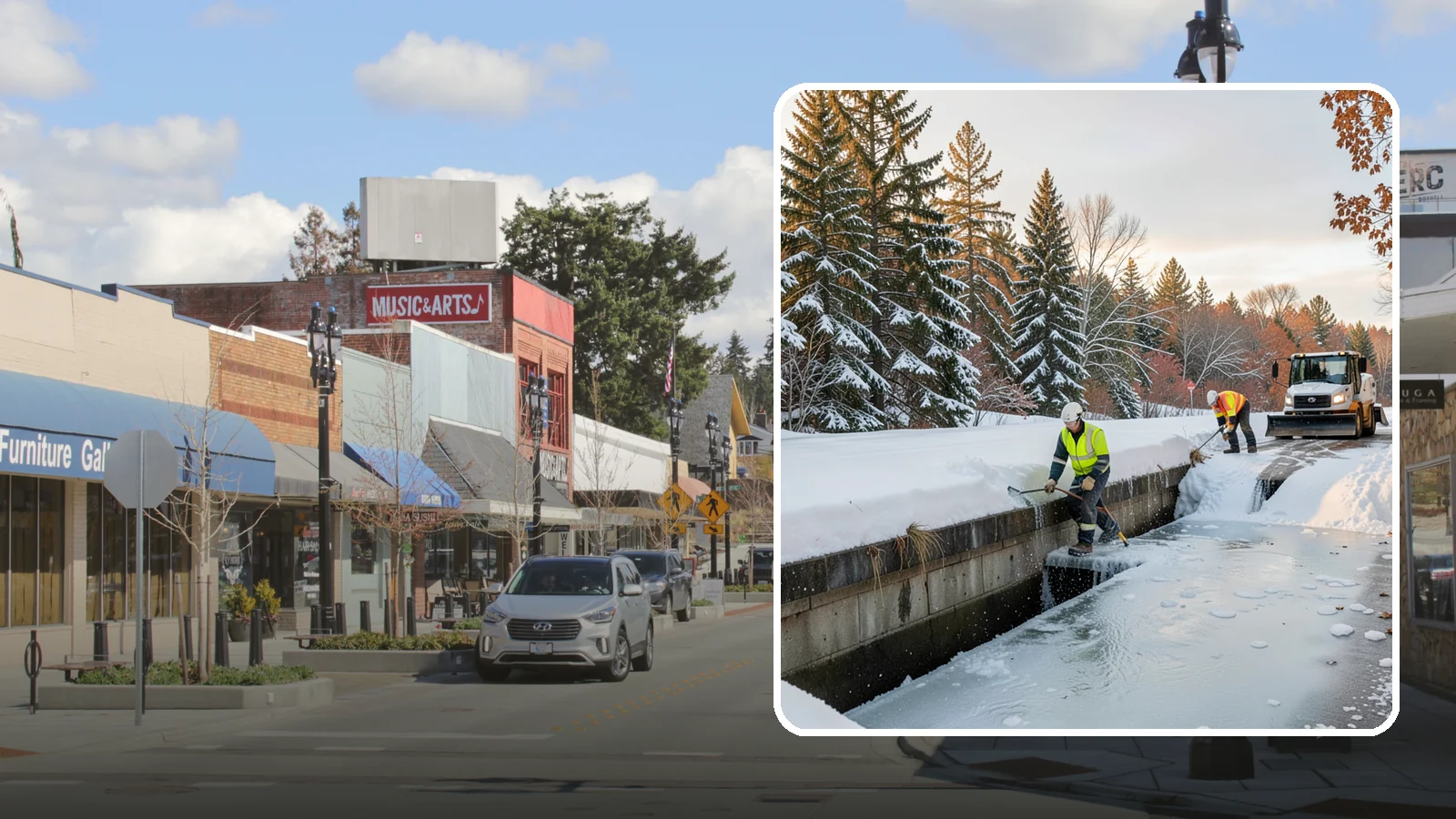 Culvert Thawing in Bothell, King County, WA - We thaw frozen culverts and restore drainage before backed-up meltwater floods your driveway, road, or low-lying property.