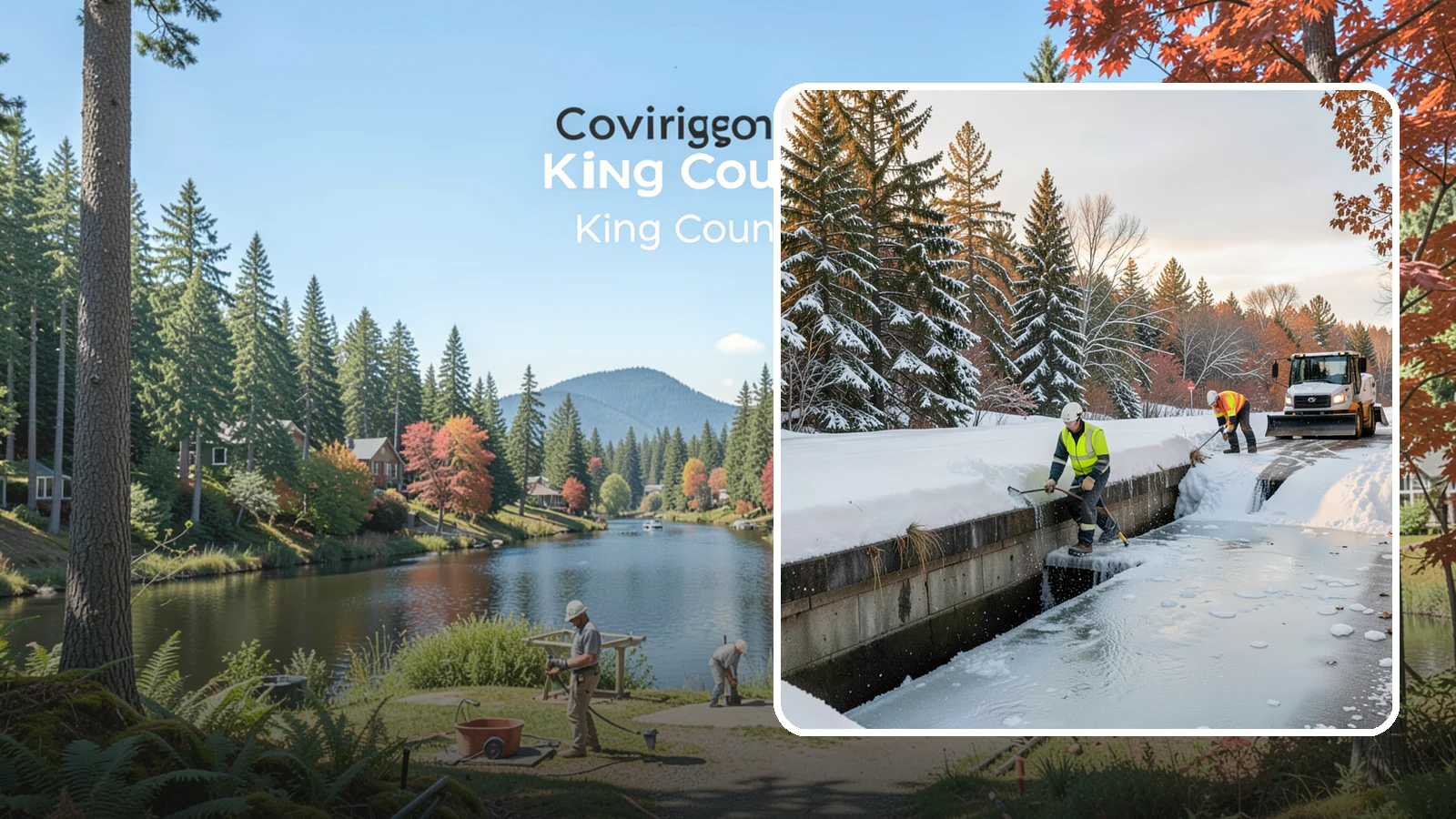 Culvert Thawing in Covington, King County, WA - We thaw frozen culverts and restore drainage before backed-up meltwater floods your driveway, road, or low-lying property.
