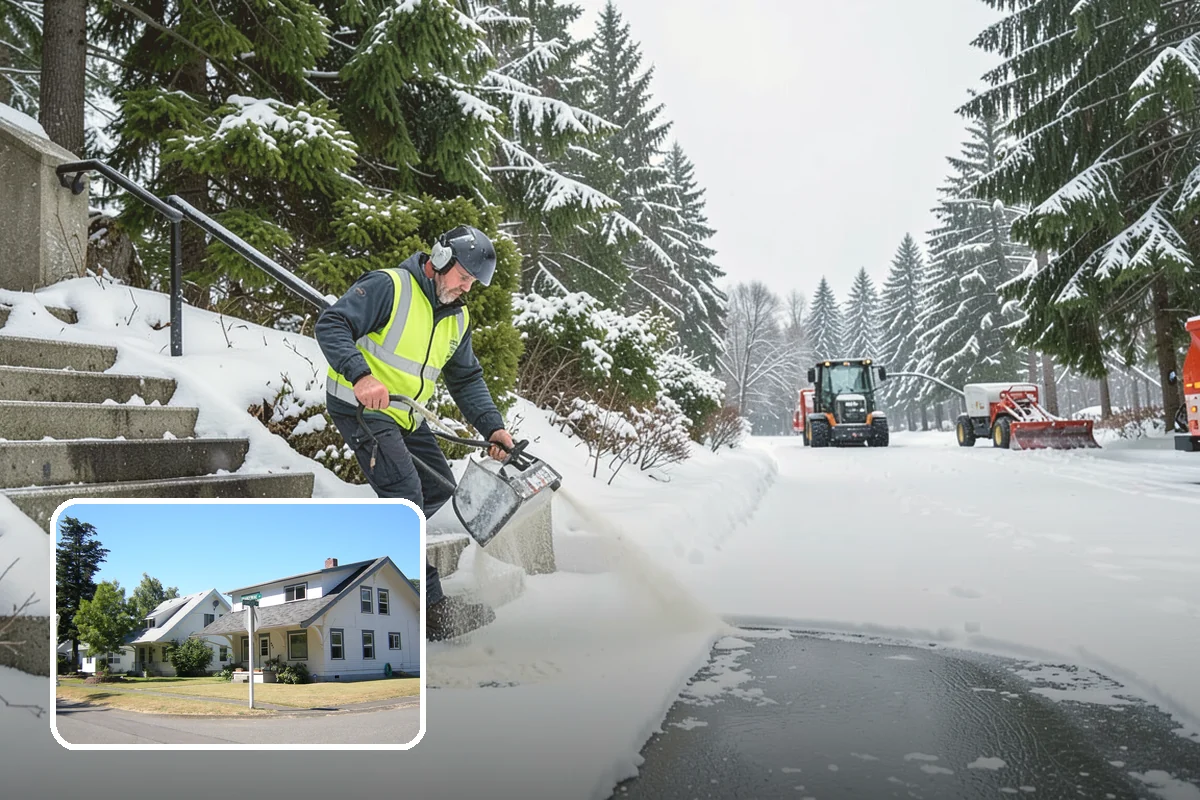 Culvert Thawing in DuPont, Pierce County, WA - Restores drainage before meltwater floods roads and driveways