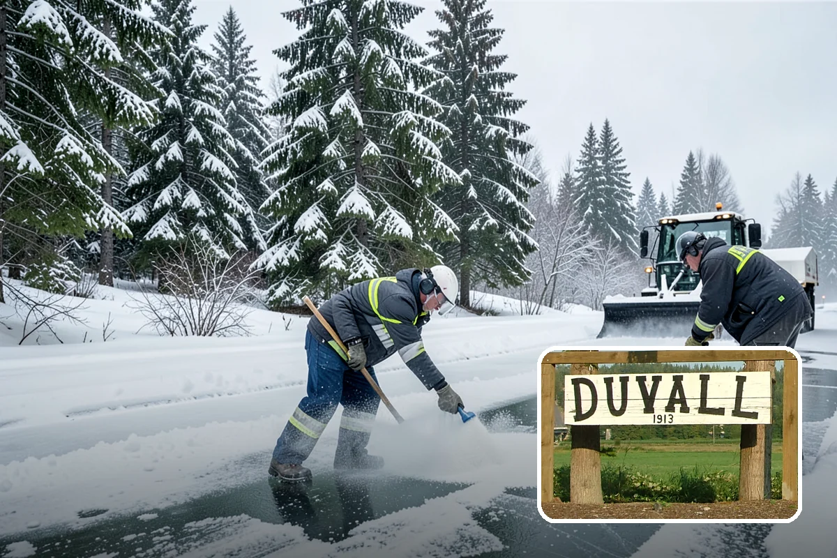 Culvert Thawing in Duvall, King County, WA - Restores drainage before meltwater floods roads and driveways